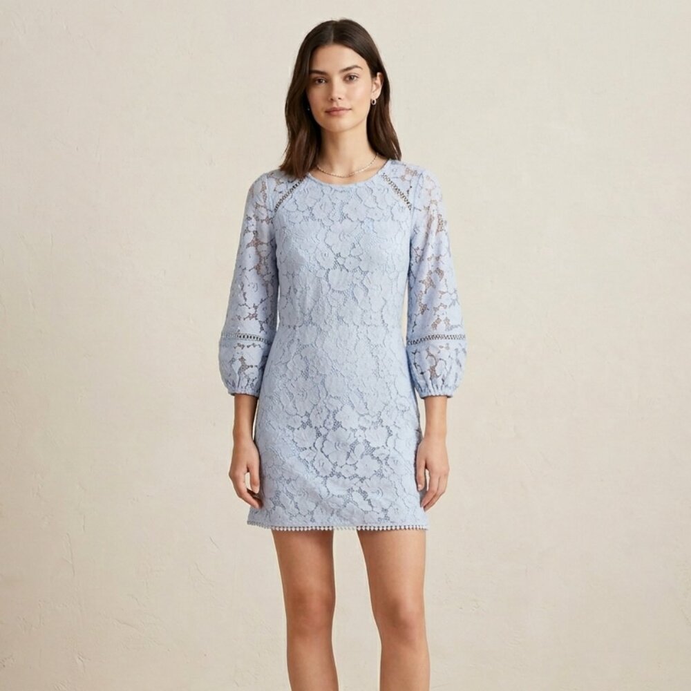 Vince Camuto Lace Shift Mini Dress